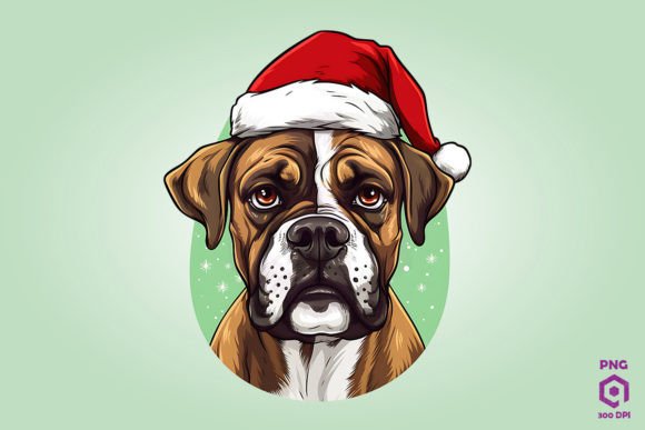 Christmas Boxer Dog