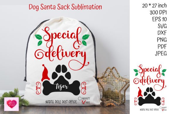 Christmas Santa Sack Dog Gift for Pets