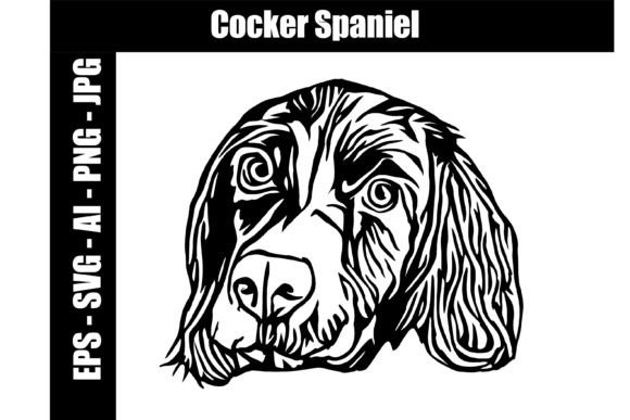 Cocker Spaniel SVG AI EPS JPG PNG
