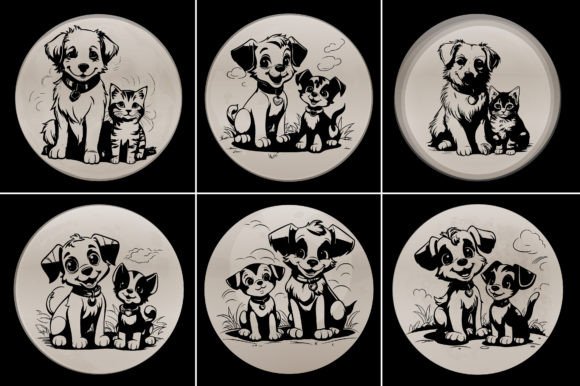 Craft-Cat Dog Silhouette