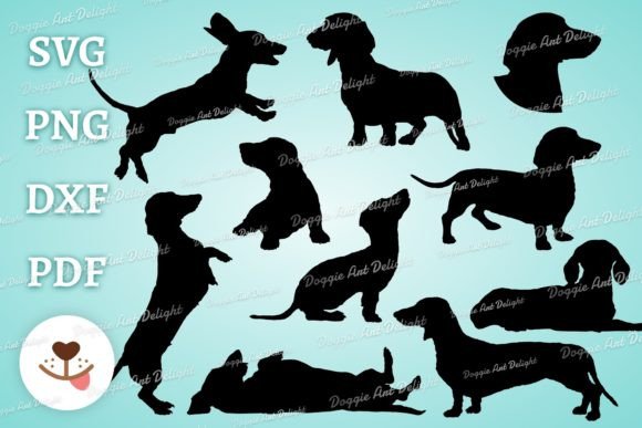 Dachshund Doxie Svg Silhouette Bundle