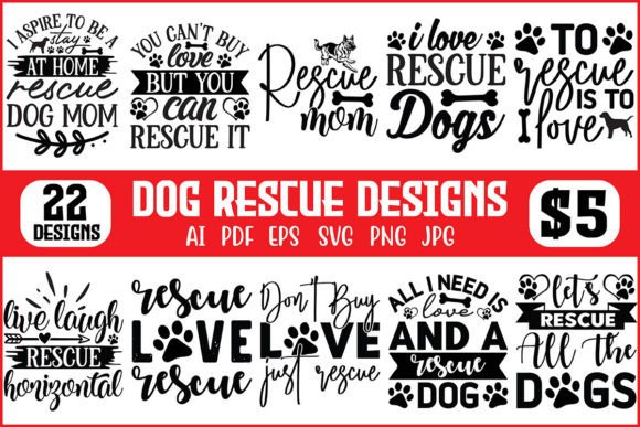 Dog Rescue Designs Bundle