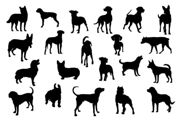 Dog Silhouettes Bundle