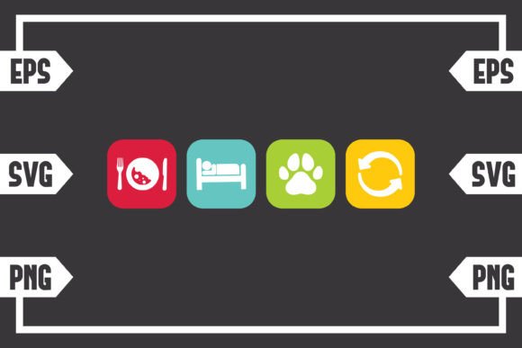 Eat Sleep Dog Paw Repeat