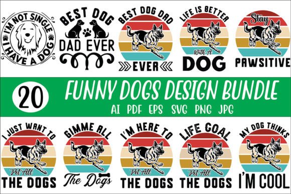 Fun Dog Design Bundle