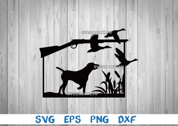 Hunting Dog and Gun