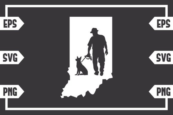 Indiana - Guy with Dog