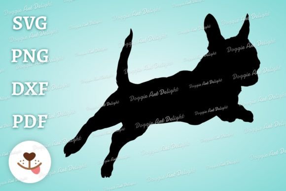 Jumping Chihuahua Dog Silhouette Cricut