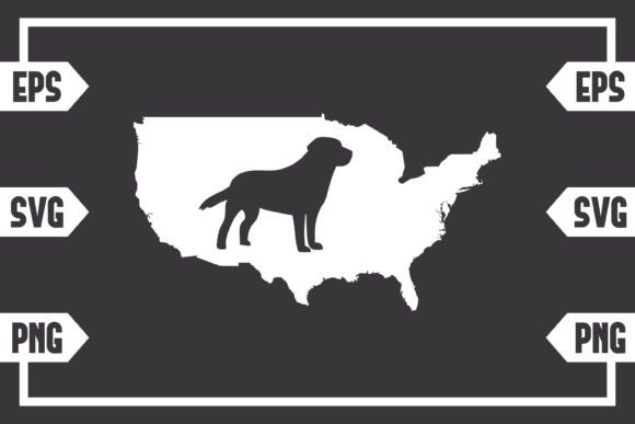USA Map - Dog